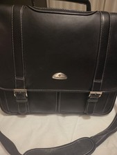 Samsonite Classic Leather Flapover Laptop/Briefcase/Messenger Bag/Professional picture