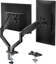 Soporte de Monitor Doble, Ajustable con Resorte de Gas, Hasta 32 Pulgadas picture