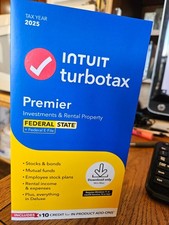 New TurboTax Premier 2025 Tax Software Fed & State Tax Win & Mac  DeskTop picture