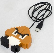 ULTRA-RARE Vintage 2005 Banpresto Super Mario Bros. 8-Bit Goomba USB PC Mouse picture