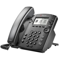 Polycom VVX 301 2200-48300-025 6-Line VoIP Business IP Desk Work Phone PoE picture