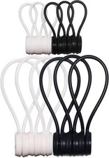 Magnetic Cable Ties 12 Pack, Reusable Silicone Cord Organizers with Embedded Mag picture