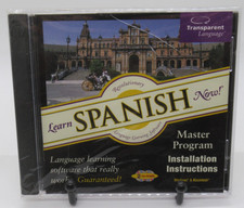 TRANSPARENT LANGUAGE - LEARN SPANISH NOW 2-DISC CD-ROM LEARNING SOFTWARE WIN/MAC picture
