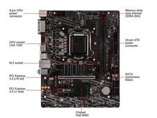 MSI MPG B460M-A PRO/B460M BOMBER LGA1200 B460 DDR4 MATX Motherboard 10TH Tested picture