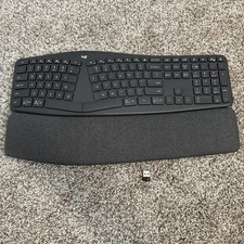Logitech Logi ERGO K860 Wireless Keyboard Bluetooth w/Dongle Excellent Condition picture