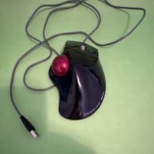Sanwa Supply Ergonomic Trackball Mouse with Wired Optical Vertical Rollerball picture