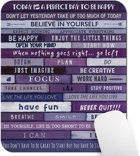 Today is A  Day Inspirational Quote Mouse Pad, Purple Blue Desk Mat picture