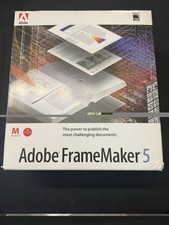 Adobe FrameMaker 5 Macintosh Vintage 1996 Software CD Floppies Box Manuals picture