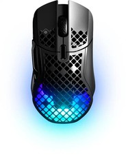 SteelSeries Aerox 5 Wireless Optical RGB Gaming Mouse 9-Button Black picture