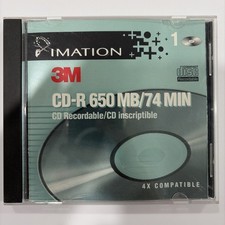 3M Imation CD-R 650MB 74 Min Recordable Disc Jewel Case picture