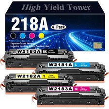 4PK 218A Toner Cartridge With Chip for HP 218A Pro 3201dw, MFP 3301cdw 3301fdw picture