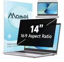 Nano Laptop Privacy Screen 14in 16:9, No Glue Matte Anti Glare Blue Light Filter picture