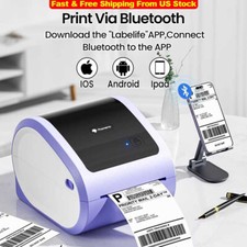 Phomemo 4x6 Shipping Label Printer Thermal Bluetooth Label Printer for USPS LOT picture