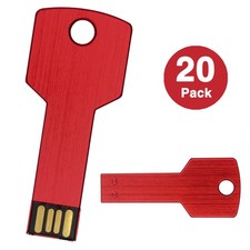 Waterproof Style Metal Key Model 32GB USB 2.0 20PCS Flash Drive USB Memory Stick picture