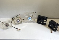 Lot of 5 PC Case Fans – Mixed Sizes/Connectors – Tested Working picture