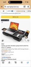 New Best SAIJI Laptop Lap Desk, Portable Desk for Bed - Fits Up to 17