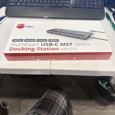 SIIG USB-C MST Video Docking Station with Power Delivery JU-DK0E11-S1 -Brand New picture