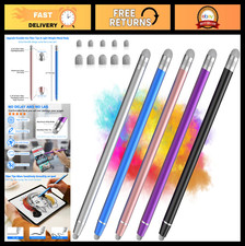 5-Pack 2-in-1 Stylus Pens for Touchscreen Devices, Fiber Tip & Ballpoint, Precis picture