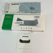 Samsers Three Folding Bluetooth Touchpad Keyboard Ultra Slim Portable Blue picture