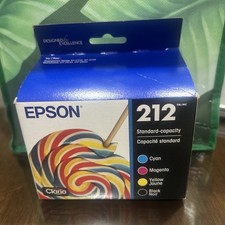 EPSON 212 Claria Ink Standard Capacity Black & Color Cartridge Combo 4 Pack FS picture