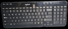 Logitech - K360 Full-size Wireless USB Keyboard - Glossy Black - USED NO BOX picture