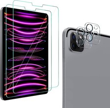 2+2 Pack Tempered Glass Protector for iPad Pro 12.9 with Ultra HD Camera Lens picture