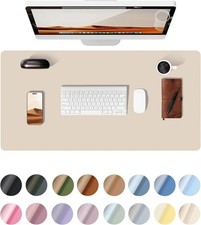 Large Mouse And Keyboard Pad Non-Slip PU Leather Desk Protector For Laptop Gift picture