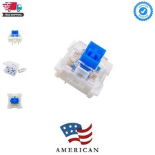 Medium-Low Profile Blue Switches, 3 Pin 1.6mm Travel Distance Thiner Tactile ... picture