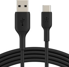 Wholesale Lot of 90 Belkin BoostCharge USB-A to USB-C 6.6ft 2M Cables Black New picture