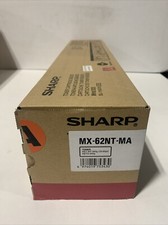 Genuine Sharp Color Toner Cartridge MX-62NT-MA Magenta -Worn Box picture