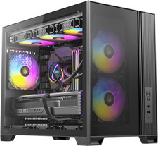 Flux M, 3 X 120 PWM ARGB,3 X 120 PWM Reverse Fans Included, Vertical Airflow Des picture