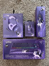 🔥NEW🔥 Pokemon x Razer Espeon & Umbreon Set: Mouse, Pad, Keyboard, and Headset picture
