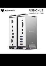 Yottamaster Thunderbolt 3 15-in-1 Powered USB-C Hub DisplayPort Silver picture