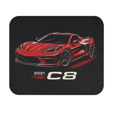 2021 Corvette C8 Red Stingray Car Mouse Pad Racing Desk Mat Gamer Gift picture