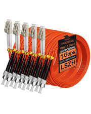 5 Pack 10M OM1 Fiber Patch Cable, LC to ST Cable picture