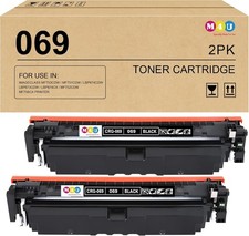 M4U CRG-069 Black Toner 2-Pack for Canon MF753Cdw - 1 Sealed 1 Open picture