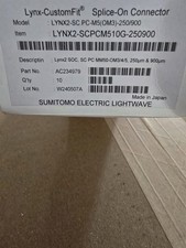 LYNX2-SCPCM510G-250900 Sumitomo SC OM3/4/5 MM50 FUSION SPLICE AC234979 QTY 10 picture