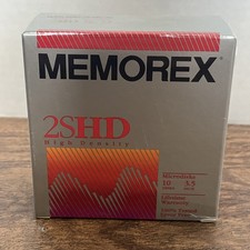 NOS Sealed Memorex High Density Diskettes 3.5
