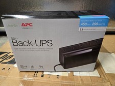 APC Back-UPS 450 BN450M 450VA/255W 6-Outlet Surge UPS Black Needs Battery picture