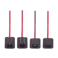 CHENYANG 4pcs/lot DC 5.5x2.1mm 3.5X1.35mm Micro-USB Type-C Extension Power Cable picture