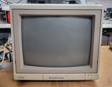 Rare Vintage Retro Gaming Euro EU Plug - Commodore 1084 CRT Color Monitor picture