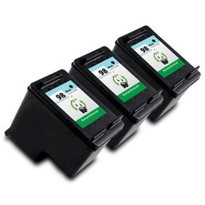 3PK Printronic For HP 98 C9364WN Black Ink Print Cartridge picture