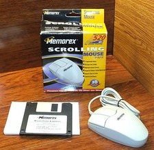 Memorex Scrolling Mouse 3 Button PS/2 High Resolution 520 dpi Precise Tracking picture