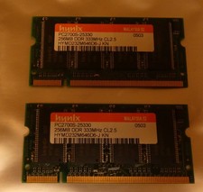 Hynix 512MB ( 256MB X2 ) DDR 333MHz CL 2.5 RAM PC-2700S-25330 HYMD232M646D6-J KN picture