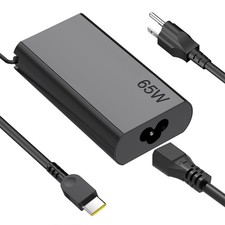 2026 New Slim 65W USB C Laptop Charger Replacement for Lenovo Black  picture