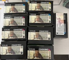LEXMARK 3 MAGENTA 3 CYAN 1 YELLOW 2 BLACK COMPATIBLE WITH C544,X544 picture