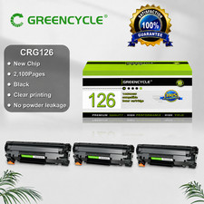 GREENCYCLE 3-Pack Canon 126 CRG126 Black Toner for LBP6200d LBP6230dw LBP6230dn picture