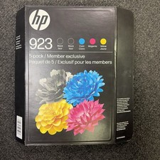 GENUINE HP 923 5-PACK 2 Black, C/M/Y Ink Cartridges Exp 12/2027 6C3Y8BN picture