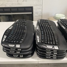 Lot of 20 Logitech Wave K350 Y-R0053 Ergonomic Wireless Keyboard no/ USB Dongle picture