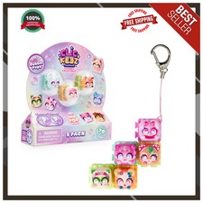 Clickeez Series 3 Collectible Character Keyboard Keys 5-Pack Keychain Set Age... picture